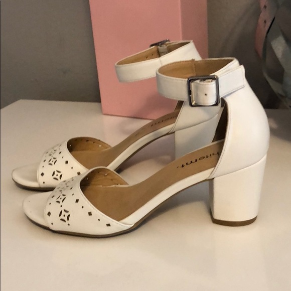 short heels white